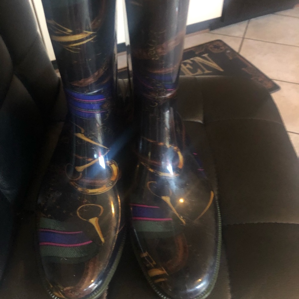 Signature pattern Ralph Lauren Rain Boots - Picture 4 of 6